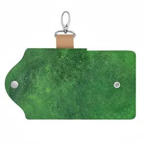 Green Jasper I Leather Key Bag