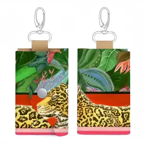 The King Of The Jungle Leather Key Bag