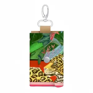 The King Of The Jungle Leather Key Bag