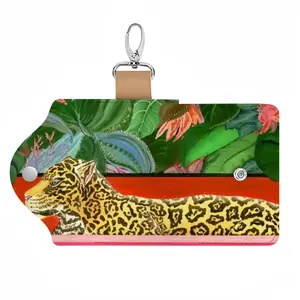 The King Of The Jungle Leather Key Bag