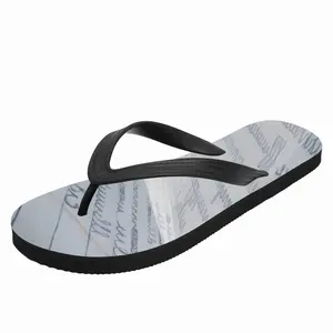 Men All These Fine Memories Flip Flop Slippers