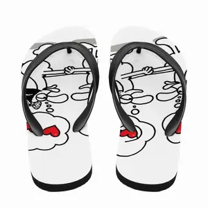 Men Thinking Of Love Flip Flop Slippers