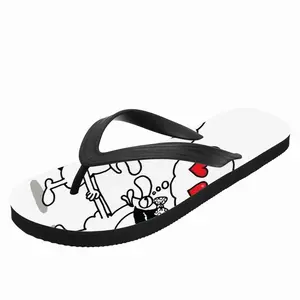 Men Thinking Of Love Flip Flop Slippers