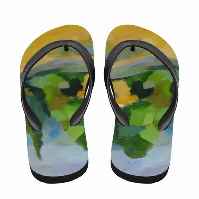 Men Old Farmhouse In Provence Flip Flop Slippers