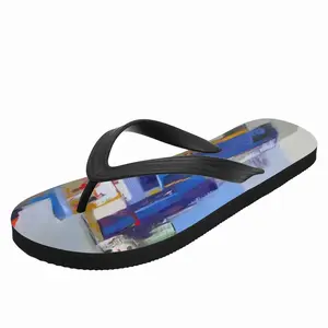 Men Lost In The City Flip Flop Slippers