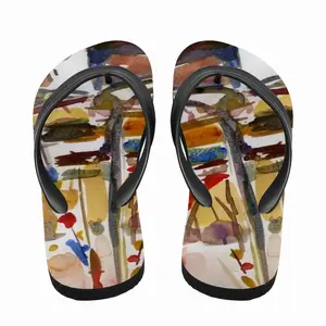 Men Old Fishing Boats Flip Flop Slippers