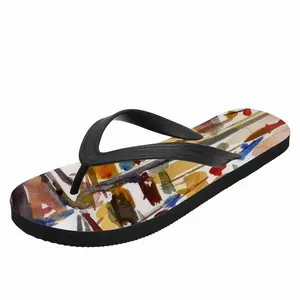 Men Old Fishing Boats Flip Flop Slippers