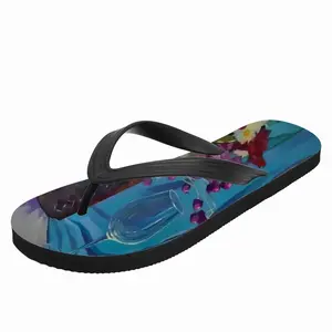 Men Evening Flowers Flip Flop Slippers