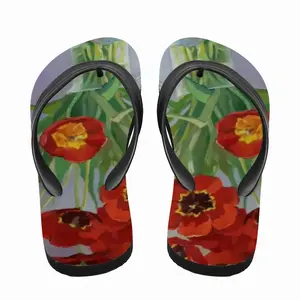 Men Tulips Flip Flop Slippers