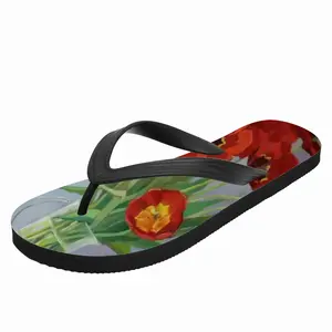 Men Tulips Flip Flop Slippers