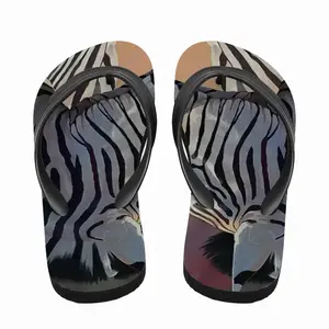 Men Dreamy Zebra Flip Flop Slippers