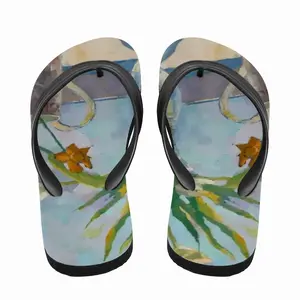 Men Flowers Flip Flop Slippers