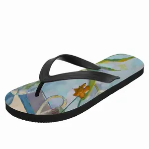 Men Flowers Flip Flop Slippers