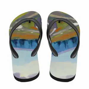 Men Way At Mountains Flip Flop Slippers