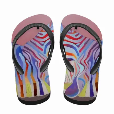 Men Zebra Flip Flop Slippers