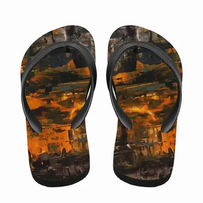 Men The Gold Of The Night Flip Flop Slippers