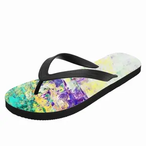 Men Turquoise Trees Flip Flop Slippers