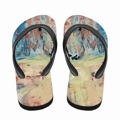 Men Blue Waterfall Flip Flop Slippers