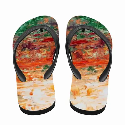 Men Orange Island Flip Flop Slippers