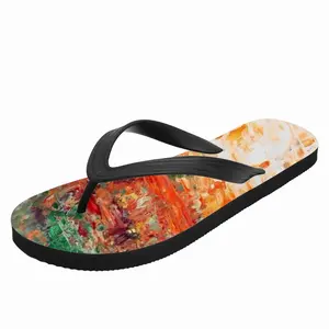 Men Orange Island Flip Flop Slippers