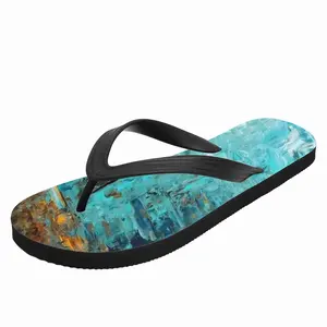 Men Stormy Sea Flip Flop Slippers