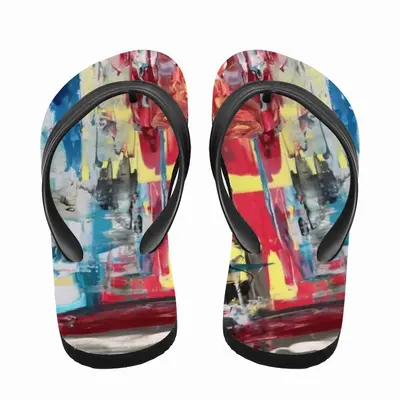 Men Lost In Paradise Flip Flop Slippers