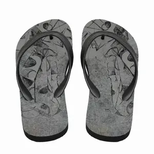 Men Thoughts Flip Flop Slippers