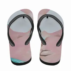 Men Girl With Sparrows Flip Flop Slippers