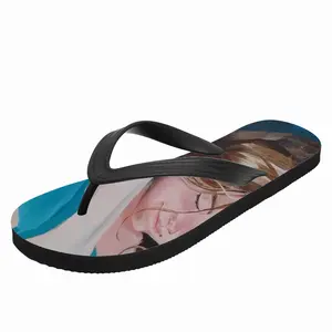 Men A Girl With A Goose Flip Flop Slippers