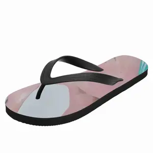 Men Girl With Sparrows -Diptych Flip Flop Slippers