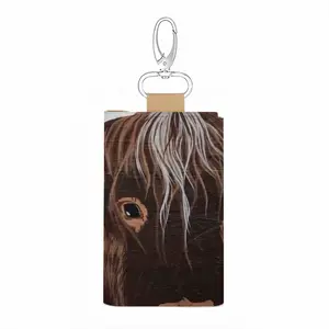 Bull - Red Bull Taurus Animals Buffalo Wild Leather Key Bag