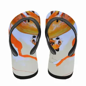 Men Foxes On The Road Flip Flop Slippers