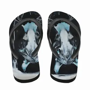 Men Blue Horse Flip Flop Slippers