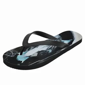 Men Blue Horse Flip Flop Slippers