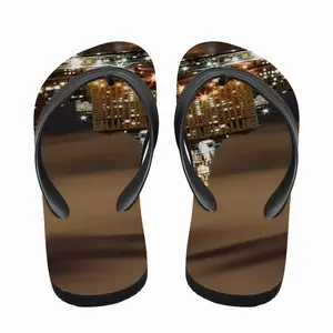 Men New York New York Flip Flop Slippers