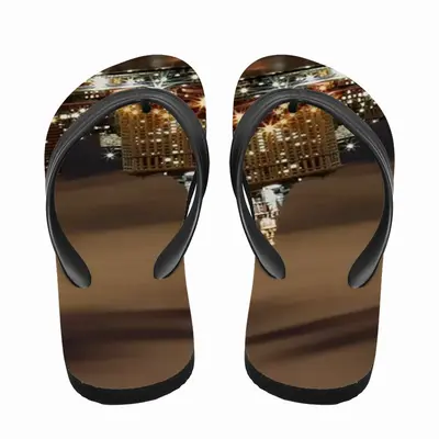 Men New York New York Flip Flop Slippers