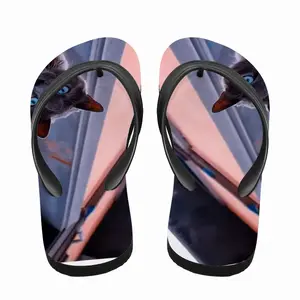 Men City Cat Flip Flop Slippers