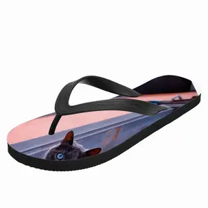 Men City Cat Flip Flop Slippers