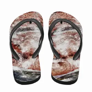 Men Man On The Moon Flip Flop Slippers