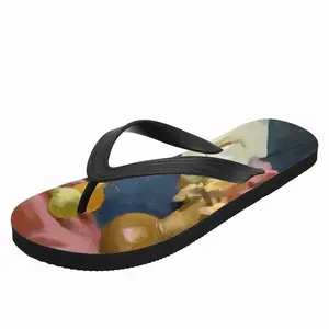 Men Still Life With Pears Flip Flop Slippers