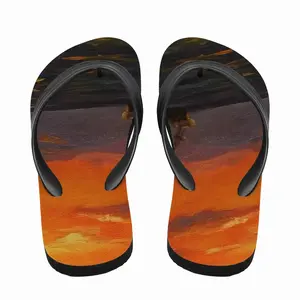 Men Beautiful Sunset On The Sea Flip Flop Slippers