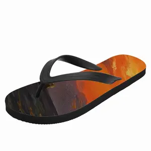 Men Beautiful Sunset On The Sea Flip Flop Slippers