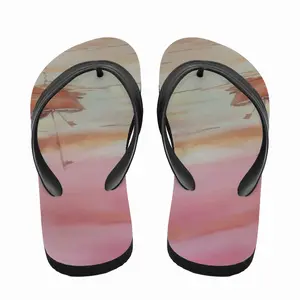 Men The Boat And Sunset Flip Flop Slippers