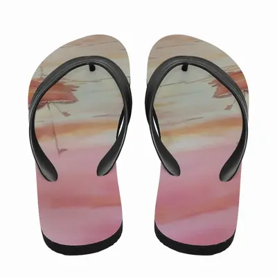 Men The Boat And Sunset Flip Flop Slippers