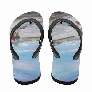 Men Walking Together Flip Flop Slippers