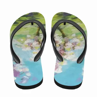 Men Blossoming Trees Flip Flop Slippers