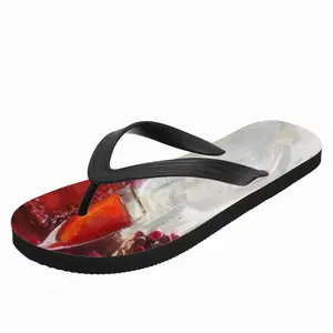 Men Still Life (Backlighting) Flip Flop Slippers