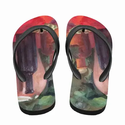 Men Still Life (Green And Red) Flip Flop Slippers