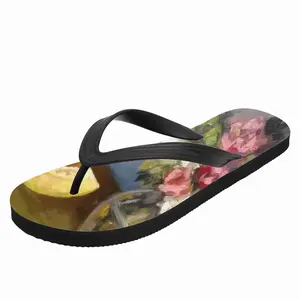 Men Melon And Roses Flip Flop Slippers