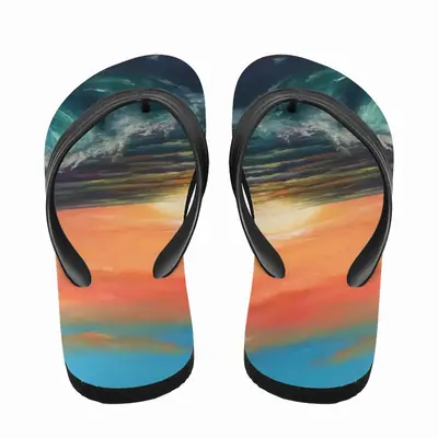 Men Big Sea Sunset Flip Flop Slippers